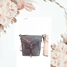 Load image into Gallery viewer, 100% Leather Crossbody Bag - Boho Handbag