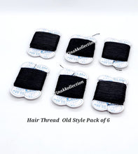 Load image into Gallery viewer, Black Anango Thread- Fil Anango -Nigeria Hair Thread- Lot of 2