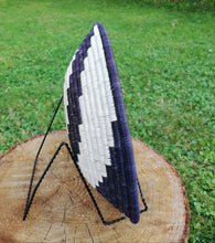 Load image into Gallery viewer, Black & White African Handwoven Basket Hanging Wall Basket Boho Wall Art Fruit Bowls