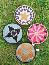 Load image into Gallery viewer, African Woven Hanging Wall Basket Boho wall art