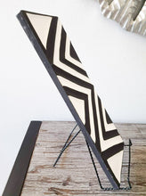 Load image into Gallery viewer, Black & White Imigongo African Rwanda Painting Handcraft Traditional Art Work