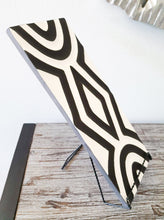 Load image into Gallery viewer, Black & White Imigongo African Rwanda Painting Handcraft Traditional Art Work