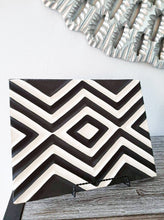 Load image into Gallery viewer, Black & White Imigongo African Rwanda Painting Handcraft Traditional Art Work