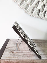 Load image into Gallery viewer, Black & White Imigongo African Rwanda Painting Handcraft Traditional Art Work