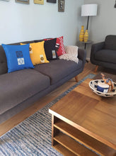 Load image into Gallery viewer, Yellow & white Boho Decorative Throw Pillow Cover - Modern Collection