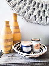 Load image into Gallery viewer, Black & White African Handwoven Rwanda Basket