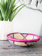 Load image into Gallery viewer, Mixed of Color African Handwoven Basket Hanging Wall Basket Boho Wall Art Snacks Bowls