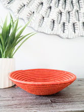 Load image into Gallery viewer, Orange African Storage Handwoven Basket- Woven Basket