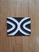Load image into Gallery viewer, Black and White Imigongo Rwanda Painting African Handcraft Wall Decor