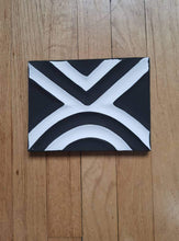 Load image into Gallery viewer, Black and White Imigongo Rwanda Painting African Handcraft Wall Decor