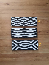 Load image into Gallery viewer, Black & White Imigongo African Rwanda Painting Handcraft Traditional Art Work