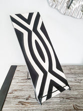 Load image into Gallery viewer, Black & White Imigongo African Rwanda Painting Handcraft Traditional Art Work