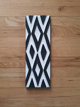 Load image into Gallery viewer, Black & White Imigongo African Rwanda Painting Handcraft Traditional Art Work