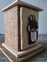 Load image into Gallery viewer, African Pencil Holder African Office Accessory Black & White African masks