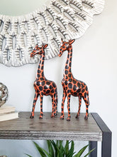 Load image into Gallery viewer, 17'' Tall Hand Carved Handmade African Wooden Giraffes.