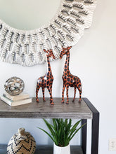 Load image into Gallery viewer, 17'' Tall Hand Carved Handmade African Wooden Giraffes.