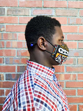 Load image into Gallery viewer, Aman African Print Reversible & Reusable Face Mask (Multicolor)