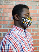 Load image into Gallery viewer, Aman African Print Reversible & Reusable Face Mask (Multicolor)