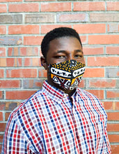 Load image into Gallery viewer, Aman African Print Reversible & Reusable Face Mask (Multicolor)