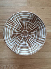 Load image into Gallery viewer, White & Beige African Rwanda Handwoven Basket