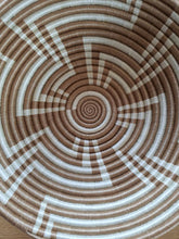 Load image into Gallery viewer, White & Beige African Rwanda Handwoven Basket