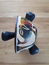Load image into Gallery viewer, African Handmade Tripod Stand & Handcraft Animal print Bowl
