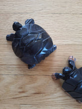Load image into Gallery viewer, Family of 5 African Handmade Hand Carved Wooden Turtles