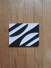 Load image into Gallery viewer, Black & White Imigongo Rwanda Painting African Handcraft Wall Decor