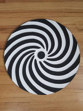 Load image into Gallery viewer, Black & White Imigongo Rwanda Painting African Handcraft Wall Decor