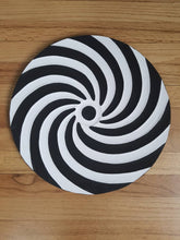 Load image into Gallery viewer, Black & White Imigongo Rwanda Painting African Handcraft Wall Decor