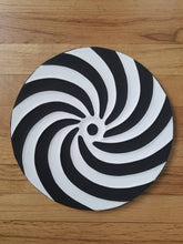 Load image into Gallery viewer, Black & White Imigongo Rwanda Painting African Handcraft Wall Decor