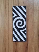 Load image into Gallery viewer, Black & White Imigongo African Rwanda Painting Handcraft Traditional Art Work