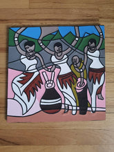 Load image into Gallery viewer, STRONG WOMAN Multicolor Imigongo Rwanda Painting African Handcraft Wall Decor