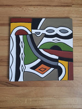 Load image into Gallery viewer, TURTLE NINJA Multicolor Imigongo Rwanda Painting African Handcraft Wall Decor