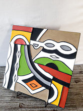 Load image into Gallery viewer, TURTLE NINJA Multicolor Imigongo Rwanda Painting African Handcraft Wall Decor