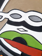 Load image into Gallery viewer, TURTLE NINJA Multicolor Imigongo Rwanda Painting African Handcraft Wall Decor