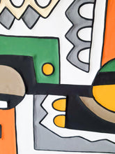 Load image into Gallery viewer, FRIENDSHIP Multicolor Imigongo Rwanda Painting African Handcraft Wall Decor