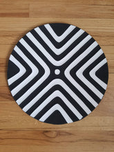 Load image into Gallery viewer, Black & White Imigongo Rwanda Painting African Handcraft Wall Decor