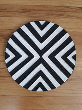 Load image into Gallery viewer, Black & White Imigongo Rwanda Painting African Handcraft Wall Decor