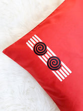 Load image into Gallery viewer, Red wine & White Boho Decorative Throw Pillow Cover - Modern Collection