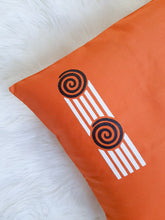Load image into Gallery viewer, Orange & White Boho Decorative Throw Pillow Cover - Modern Collection