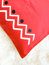 Load image into Gallery viewer, Red Wine & White Boho Decorative Throw Pillow Cover - Modern Collection
