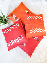 Load image into Gallery viewer, Orange & White Boho Decorative Throw Pillow Cover - Modern Collection