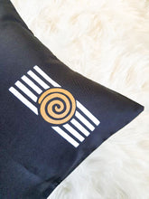 Load image into Gallery viewer, Black, Gold & White Boho Decorative Throw Pillow Cover - Modern Collection
