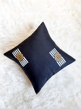 Load image into Gallery viewer, Black, Gold & White Boho Decorative Throw Pillow Cover - Modern Collection