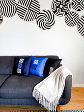 Load image into Gallery viewer, Black, Gold & White Boho Decorative Throw Pillow Cover - Modern Collection