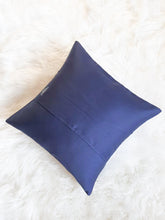 Load image into Gallery viewer, Blue, Navy Blue & white Boho Decorative Throw Pillow Cover - Modern Collection