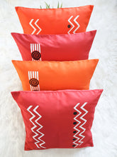 Load image into Gallery viewer, Red Wine & White Boho Decorative Throw Pillow Cover - Modern Collection