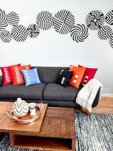 Load image into Gallery viewer, Black & White Imigongo Rwanda Painting African Handcraft Wall Decor