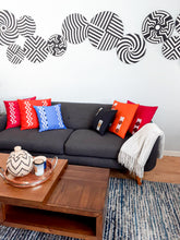 Load image into Gallery viewer, Black & White Imigongo Rwanda Painting African Handcraft Wall Decor